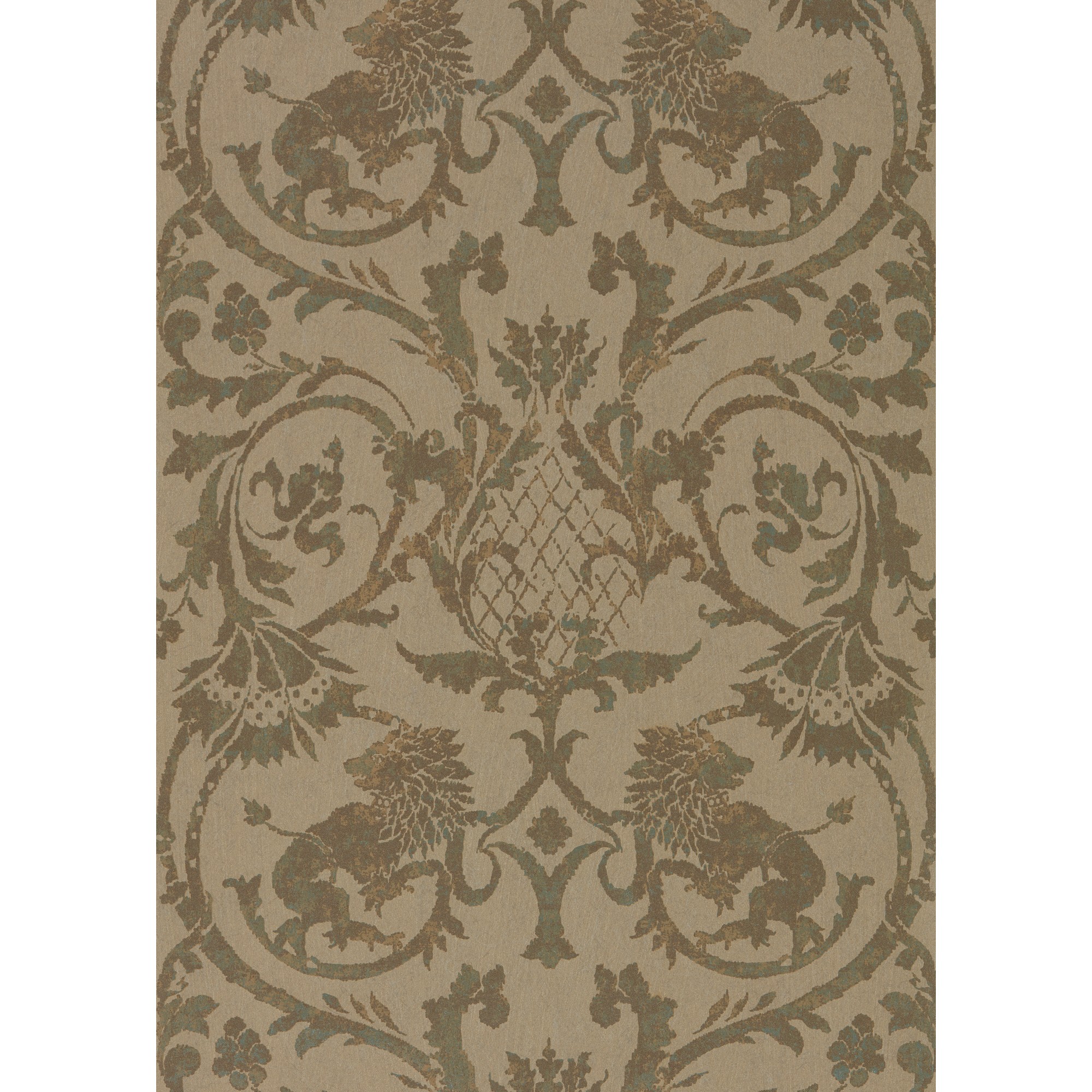 Landseer Wallpaper 312614 By Zoffany In Verdigris Green